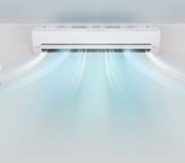 Indoor AC Cooling Unit Throwing Cooled Air